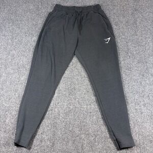 Gymshark Joggers Men's S Black Logo Athletic Cuffed‎ Gym Performance Sweatpants